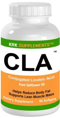 CLA Conjugated Linoleic Acid From Safflower Oil 3000mg (3 Grams) Per Serving 90 Softgels KRK Supplements