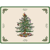 Spode Christmas Tree Hardback Placemats, Set of 4