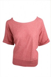 Eileen Fisher Womens Boxy Scoop Neck Knit Top