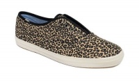 Keds Women's Champion Laceless Animal Slip-On Sneaker, Brown Leopard, 7.5 M US