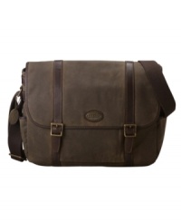 The classic messenger bag updated with a rustic appeal for your refined look from Fossil.