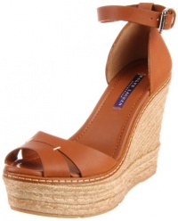 Ralph Lauren Collection Women's Firama Wedge Sandal,Gold,8.5 M US