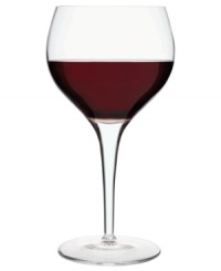 Simple and classic, Michelangelo glassware by Luigi Bormioli brings the graciousness of Italian entertaining to your table. These generously sized red wine glasses lend an impressive presence to any occasion.