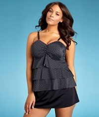 Solids Shaping Skirted Swimwear Bottom Plus Size