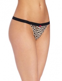 Betsey Johnson Women's Microfiber Everyday Thong