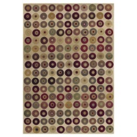 Sphinx by Oriental Weavers Generations 1939I Modern Circles Area Rug - Beige Size - 6 ft. Round