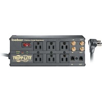 Tripp Lite ISOBAR6DBS Isobar Surge Protector Metal 6 Outlet RJ11 Coax 6 feet Cord 2850 J