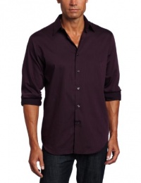 Van Heusen Men's Satin Stripe Woven Shirt