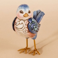 Jim Shore Heartwood Creek Mini Bluebird Figurine, 3-1/2-Inch