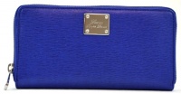 Lauren Ralph Lauren Genuine Leather Newbury Women's Zip Wallet Clutch Blue