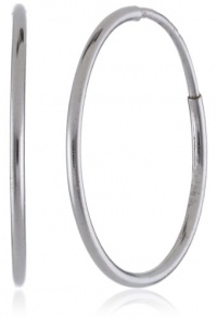 Duragold 14k Gold Endless Hoop Earrings, (0.6 Diameter)