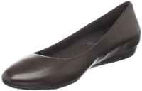 Rockport Women's Faye Ballet Flat,Dark Brown Nappa,10 W US