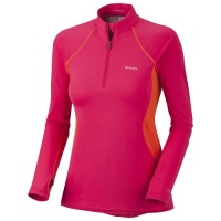 COLUMBIA Women's Baselayer Midweight LS 1/2 Zip imperial