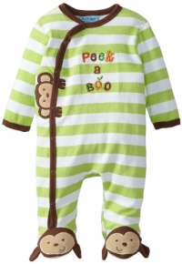 Carter's Watch the Wear Baby-Boys Newborn Peek A Boo Coverall, Green, 3-6 Months