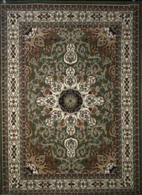 Traditional Isfahan Persian Area Rugs green Sage 7'10 x 10'5