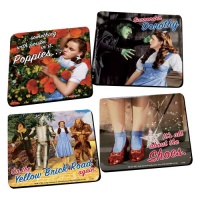 Vandor 71085 The Wizard of Oz Coasters, 4-Piece Wood Coaster Set, Multicolored