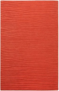 Surya Art-221 Artist Studio Round Contemporary Area Rug, 8-Feet, Coral