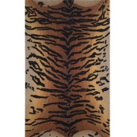 Liora Manne Seville Tiger Hand Tufted Rug, 5 by 8-Feet, Brown