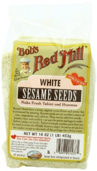 Bob's Red Mill White Sesame Seeds, 16-Ounce Bags (Pack of 4)