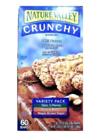 Nature's Valley Crunchy 60 Bar Variety Pack, 44.4 Ounce