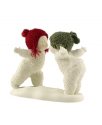 Crafted of pure bisque porcelain, this precious figurine is hand-painted and continues the Snowbabies tradition of lasting childhood innocence and joy. Fine knitted detailing enhances its lovable charm.