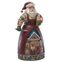 Jim Shore Heartwood Creek Santa Carving Toy Shop Scene