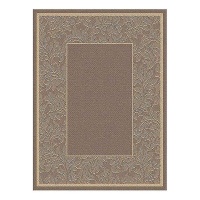 Safavieh Courtyard Collection CY2666-3009 Brown and Natural Indoor/ Outdoor Area Rug, 5-Feet 3-Inch by 7-Feet 7-Inch