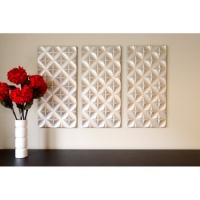 Fascino Textur 3D Wall Art - Set of 3 - 14W x 30H in.