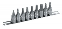 TEKTON 1361 3/8-Inch Drive Hex Bit Socket Set, SAE, 10-Piece