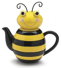 Honey Bee Ceramic Teapot Kitchen Home Decor Bug Bumble