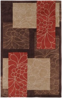 Surya COS-8889 Cosmopolitan Brown 5-Feet by 8-Feet Area Rug