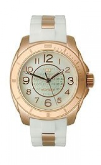 Tommy Hilfiger Women's 1781305 Casual Sport Rose Gold-Plated Case and Links with Silicone Strap Watch