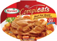 Hormel Compleats Beef Pot Roast with Potatoes & Carrots,  6 - 10-Ounce Units Microwavable Bowls