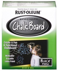 Rust-Oleum 206540 Chalkboard Brush-On, Black, 30-Ounce