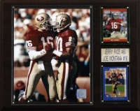 NFL Montana-Rice San Francisco 49ers Player Plaque