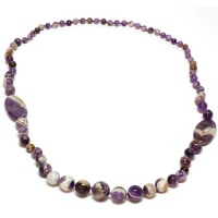 30 Amazing Natural Genuine Round Amethyst 30 Inch Necklace