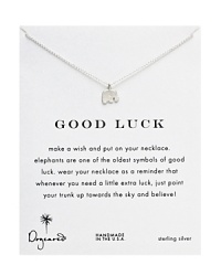 The elephant is one of the world's oldest symbols of luck. Dogeared's elephant charm necklace is sure to bring charm to your wardrobe.