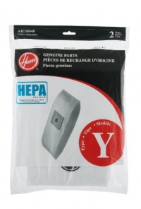 Hoover AH10040 Pleated HEPA Y Bag, 2 Pack