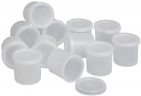 School Specialty - Cubby Ware Paint Storage Containers - 1 Ounce - Pack of 100 - Clear