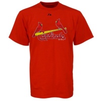 St. Louis Cardinals Youth Majestic Official Wordmark T-Shirt - Red