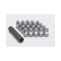 Gorilla Automotive 21123HT Small Diameter Acorn Chrome 5 Lug Kit (12mm x 1.25 Thread Size) - Pack Of 20