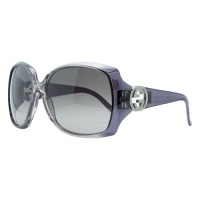 Gucci GG 3503/S WOQ Lilac Clear Oversized Square Sunglasses