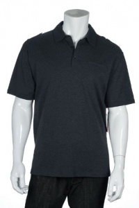 Alfani Red Charcoal Heather Heather SS Polo Shirt