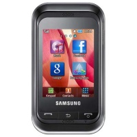 Samsung C3300 Champ Unlocked Quad-Band Touchscreen Phone with FM Radio, Stereo Bluetooth and microSD Slot-International Version-Black