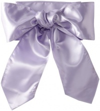 Us Angels Girls 2-6X Wide Satin Sash, Lilac, 2T-6X