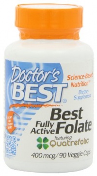 Doctor's Best Best Fully Active Folate 400mcg, 90 Count