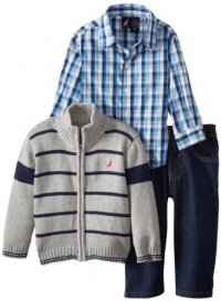 Nautica Baby-Boys Infant Zip Up Sweater Set