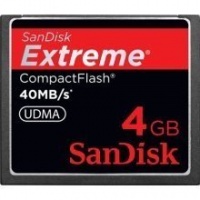 SanDisk Extreme CompactFlash 4 GB Memory Card 40MB/s SDCFX-004G-X46