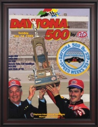 NASCAR Framed 36 x 48 Daytona 500 Program Print Race Year: 35th Annual - 1993