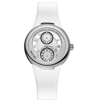 Philip Stein Active White Rubber Strap Silver-tone Ladies Watch 31-AW-RW